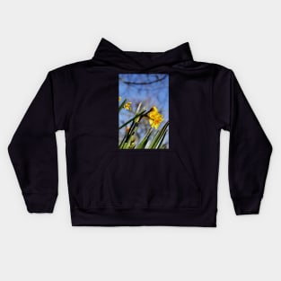 Golden Dawn Springtime Daffodil Kids Hoodie